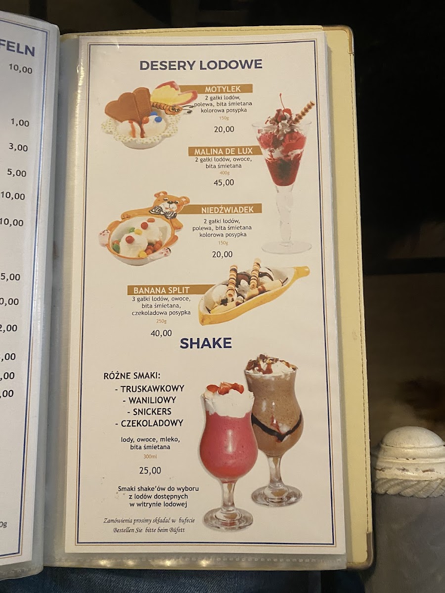 Menu Cafe Monika. Cukiernia-10