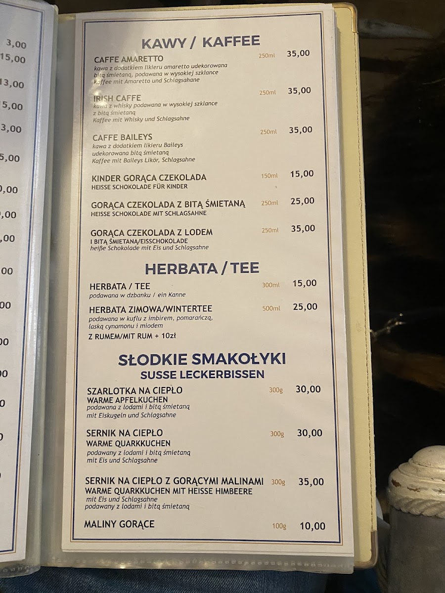 Menu Cafe Monika. Cukiernia-2