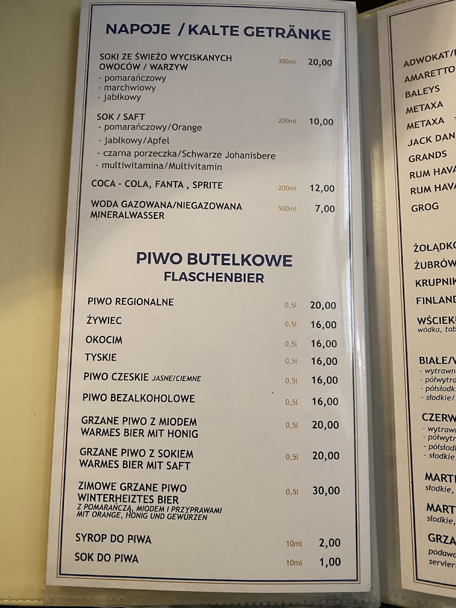 Menu Cafe Monika. Cukiernia-4