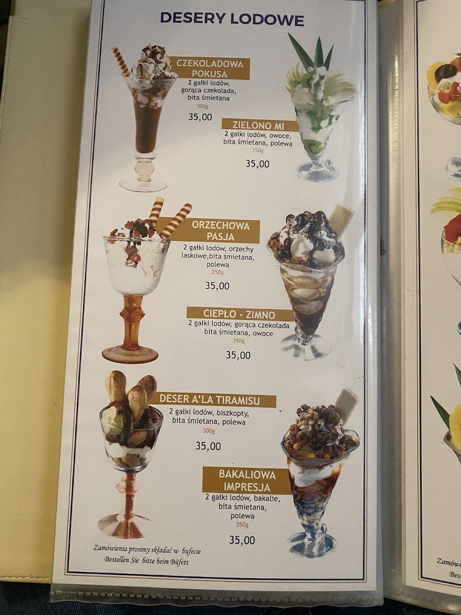 Menu Cafe Monika. Cukiernia-9